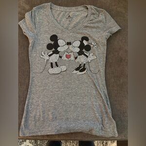 Disney Mickey and Minnie Rhinestone Shirt